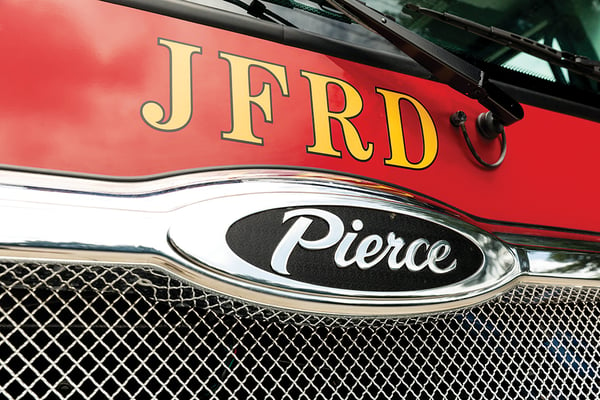 Jacksonville Fire Department Pierce Tiller Fire Truck Heavy-Duty Tractor Drawn Aerial