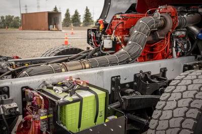 An image of the inner workings of Pierce idle reduction technology.