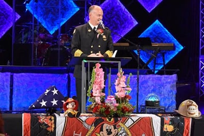 Chief Charlie Cole of the Essex Fire Department delivered a beautiful eulogy during Addi Carroll's celebration of life. 