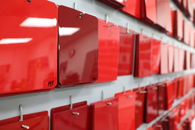 Pierce Fire Truck Red Paint Swatches