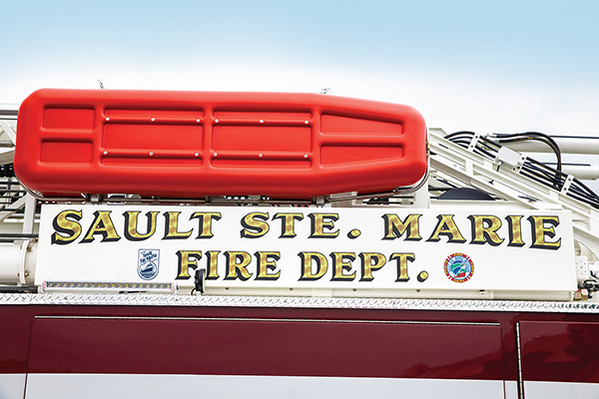 100' MidMount Aerial Platform Rescue Equipment Installed on Ladder