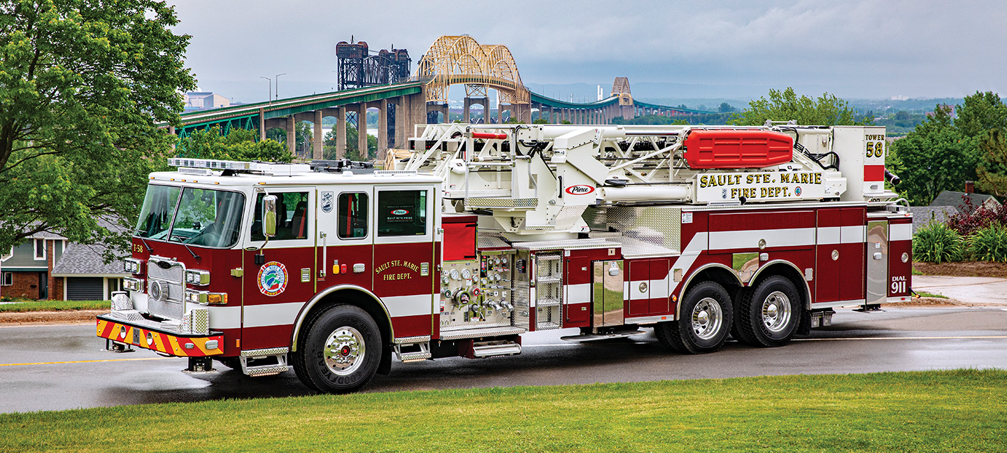 Ascendant 100' Tower MidMount Platform Fire Truck
