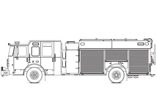 Heavy-Duty Rescue Pumper Fire Truck