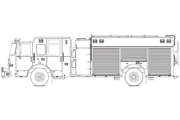 EnforcerTM Heavy-Duty Rescue Pumper with Collision Avoidance Mitigation System (CAMS)