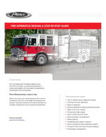 Graphic showing the cover of the Fire Apparatus Design Guide PDFa
