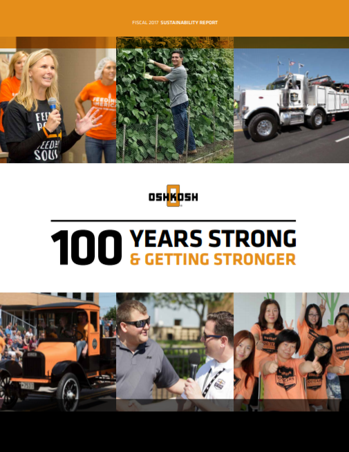 Sustainability Report - Oshkosh Corporation - Pierce 2017