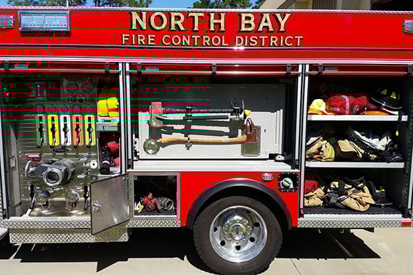 Pierce Mini Pumper Drivers Side Pump Panel Compartment