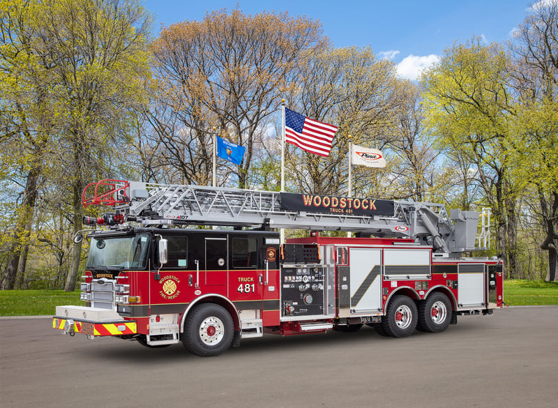 Woodstock Fire & Rescue District - Aerial – Aerial | Pierce | Woodstock, Illinois