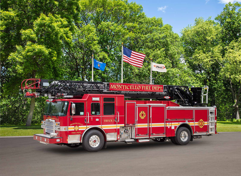 Monticello Fire Department - Aerial – Aerial | Pierce | Monticello, Indiana