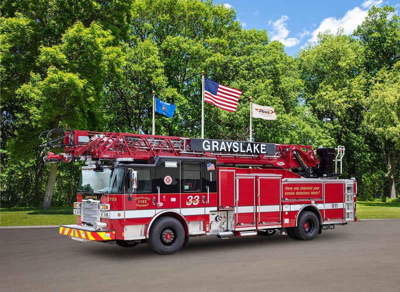 Grayslake Fire Protection District - Aerial – Aerial | Pierce | Grayslake, Illinois