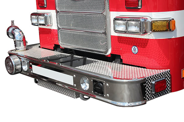 Build My Pierce Front Bumper Design on custom-built Pierce Fire Truck. 