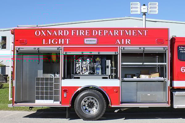 Pierce ENCORE Rescue Fire Truck Compartments