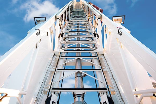 Pierce Aerial Ladder Fire Truck Extended