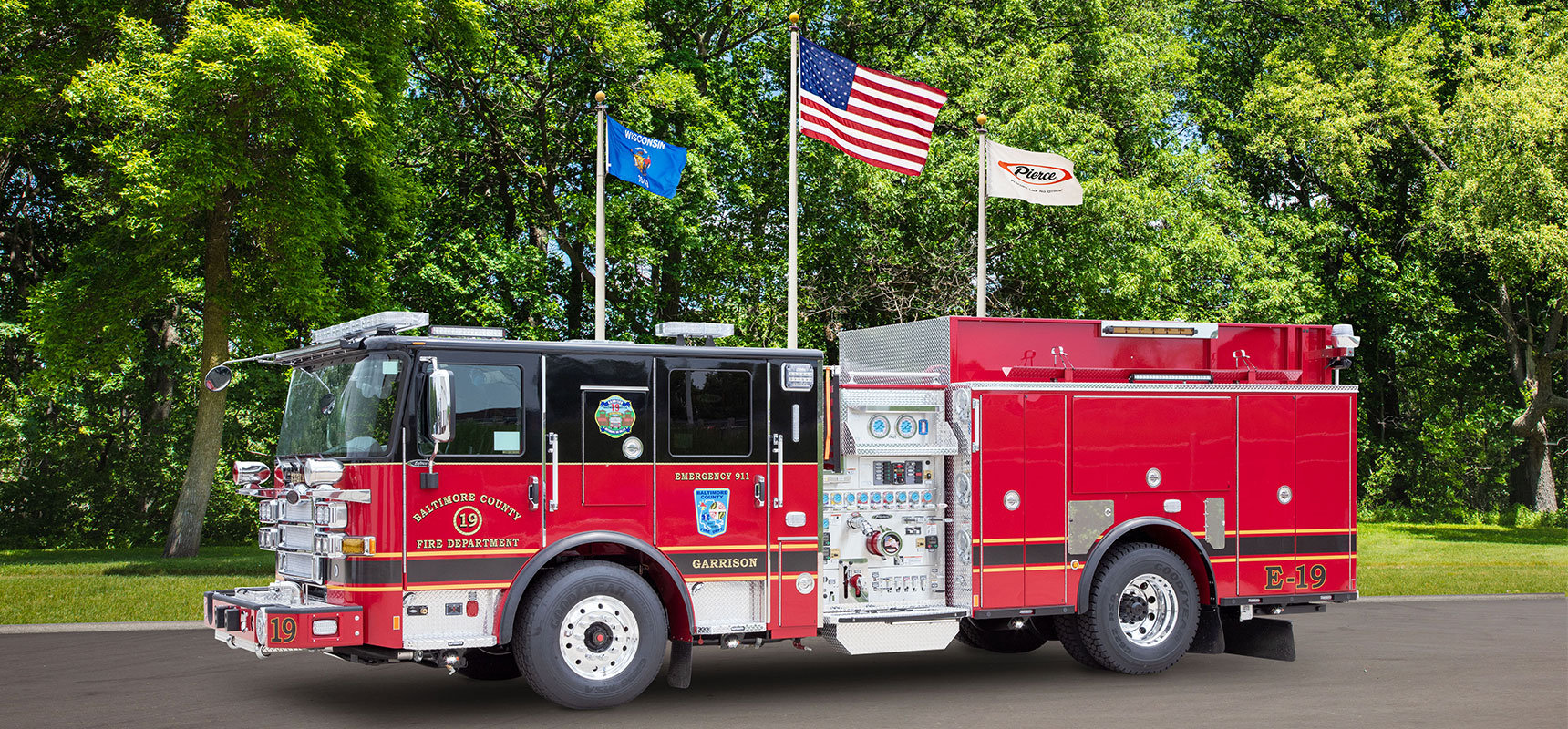 Baltimore County Fire Department has placed an order for 23 custom Pierce fire apparatus