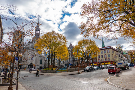 City streets of Quebec