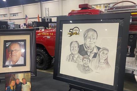 Spartan Fire and Emergency Apparatus 50th Anniversary drawing