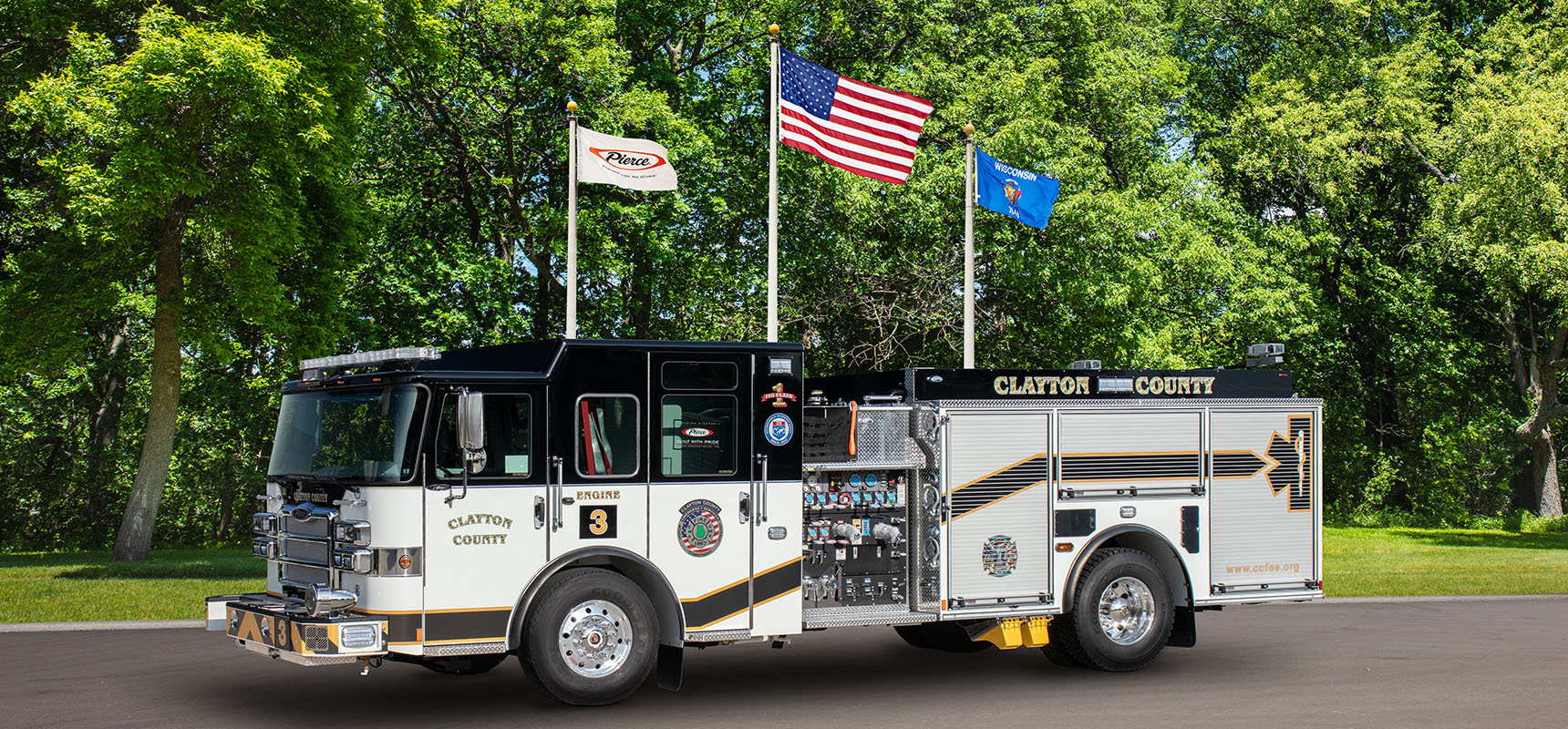 Clayton County Fire and Emergency Services has secured an order for 8 Pierce custom Enforcer pumpers.