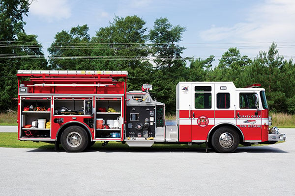 Pierce Top Mount Custom Rescue Pumper Fire Truck