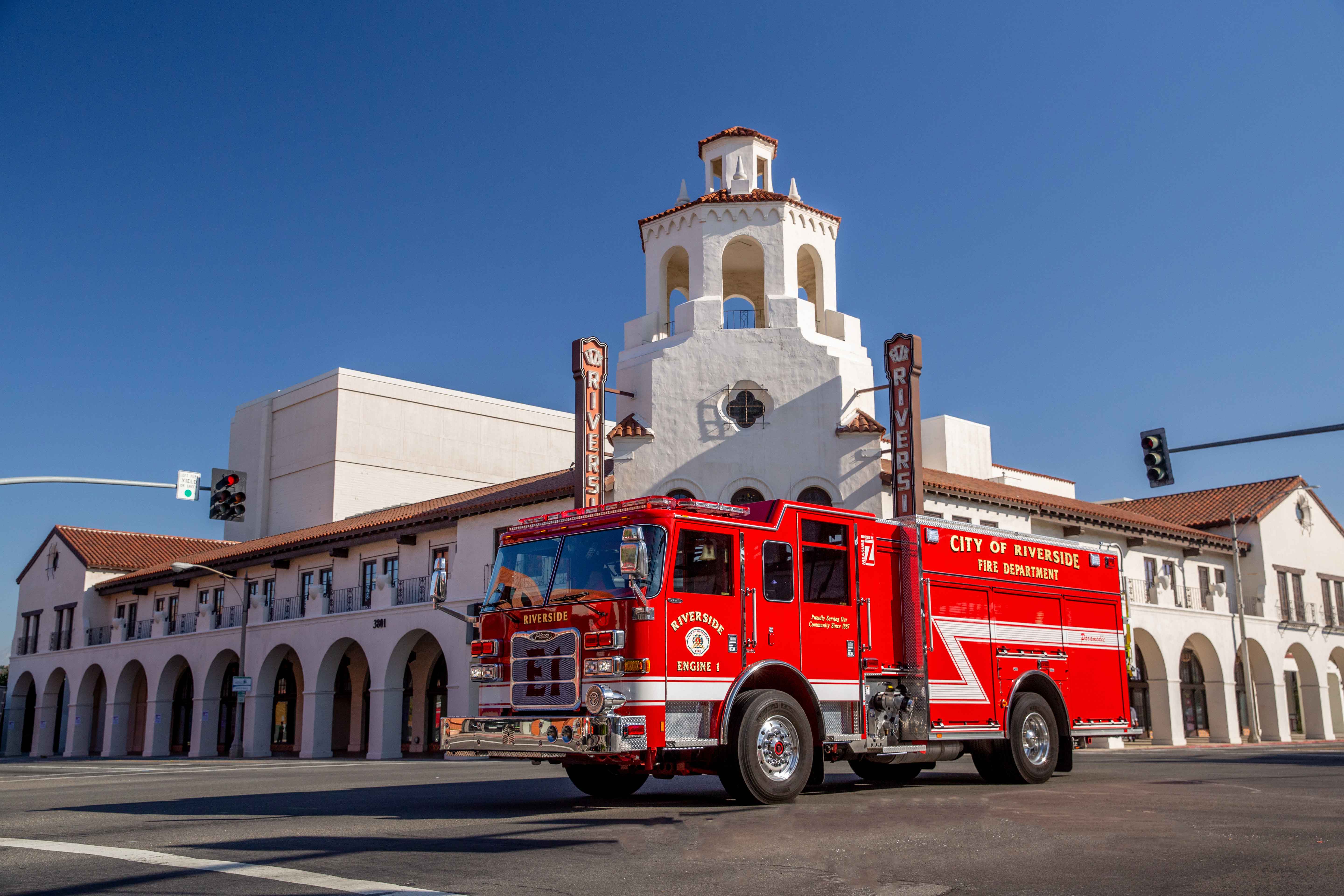 City of Riverside Fire Department PUC Pumper 