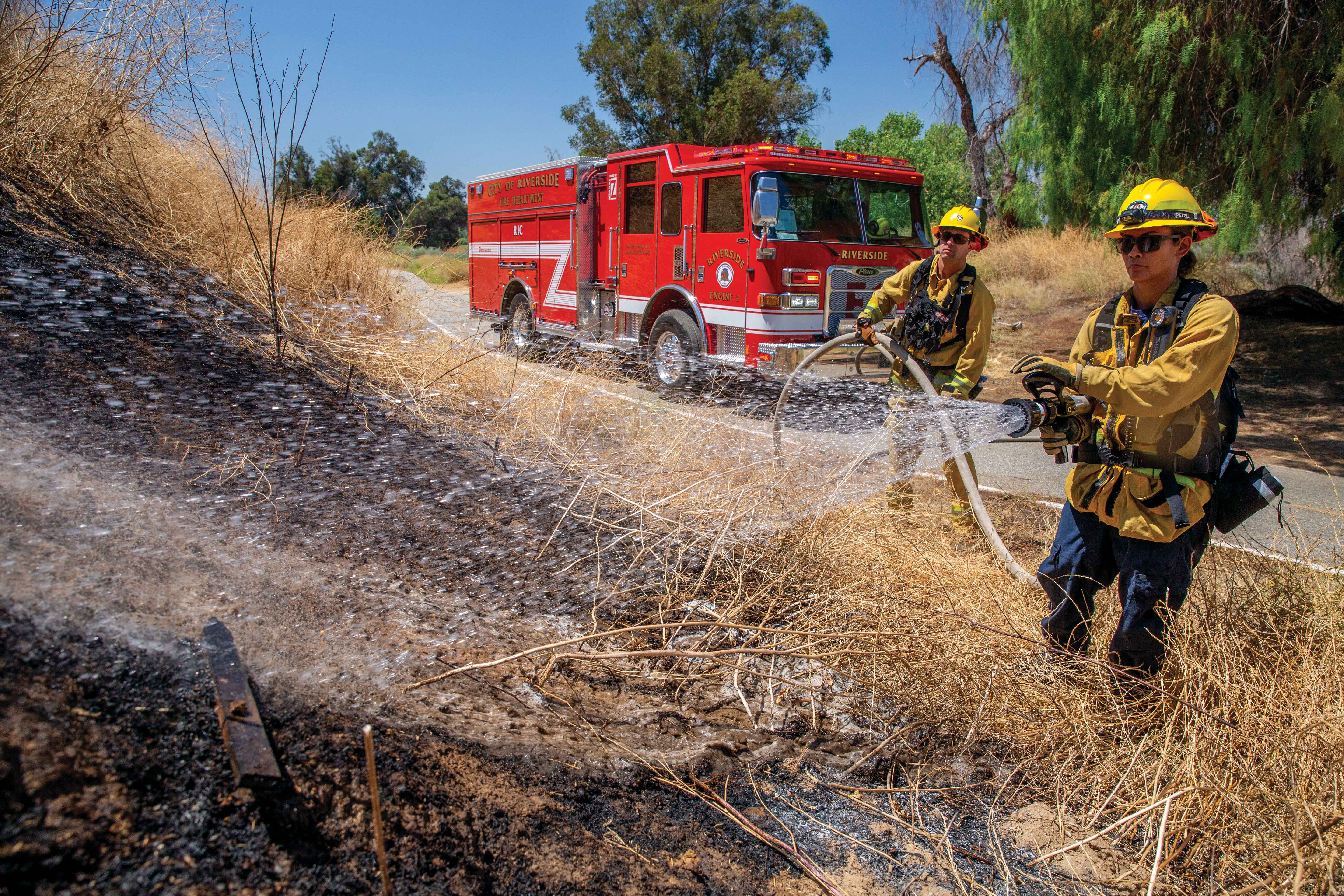 City of Riverside Fire Department PUC Pumper Fire Truck