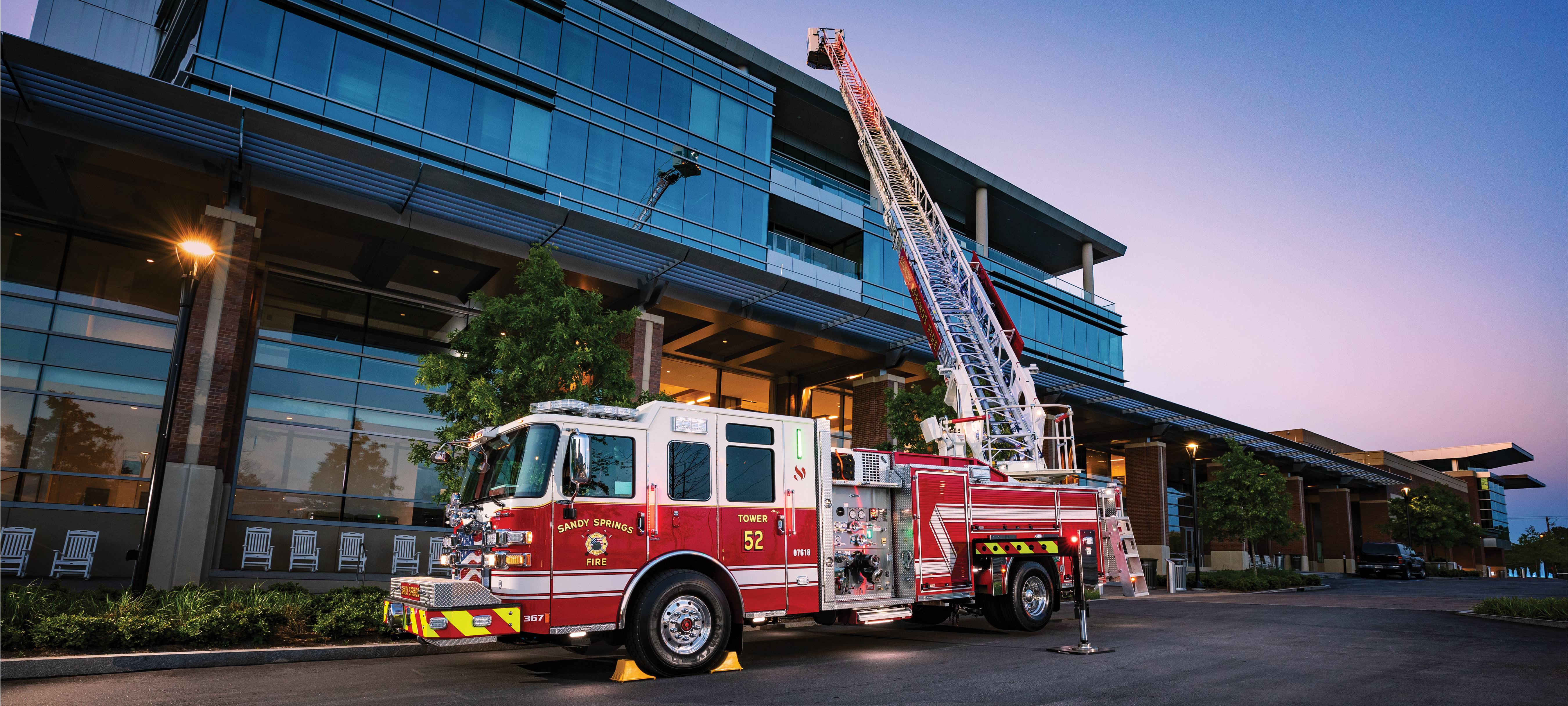 Hero Sandy Springs Fire Department Enforcer Ascendant 110' Heavy-Duty Platform