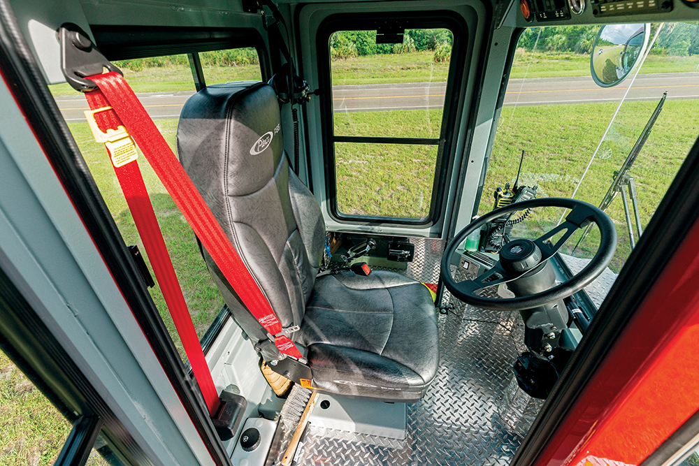 Arrow XT Ascendant 107' Heavy-Duty Tractor Drawn Aerial TDA Tiller Fire Truck Interior