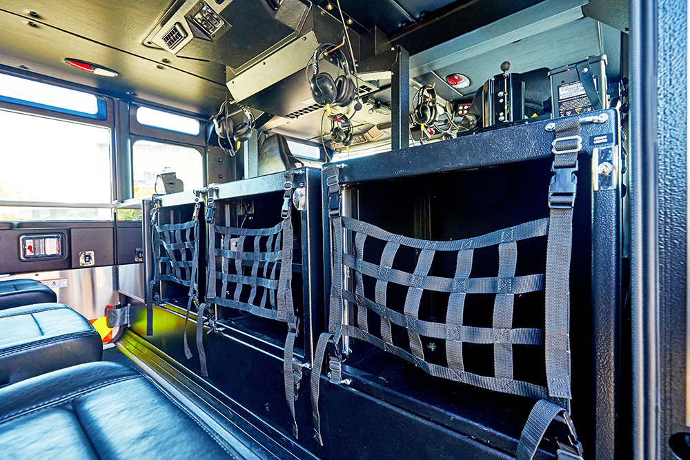 Quantum Custom Chassis Pumper Fire Truck Cab Interior