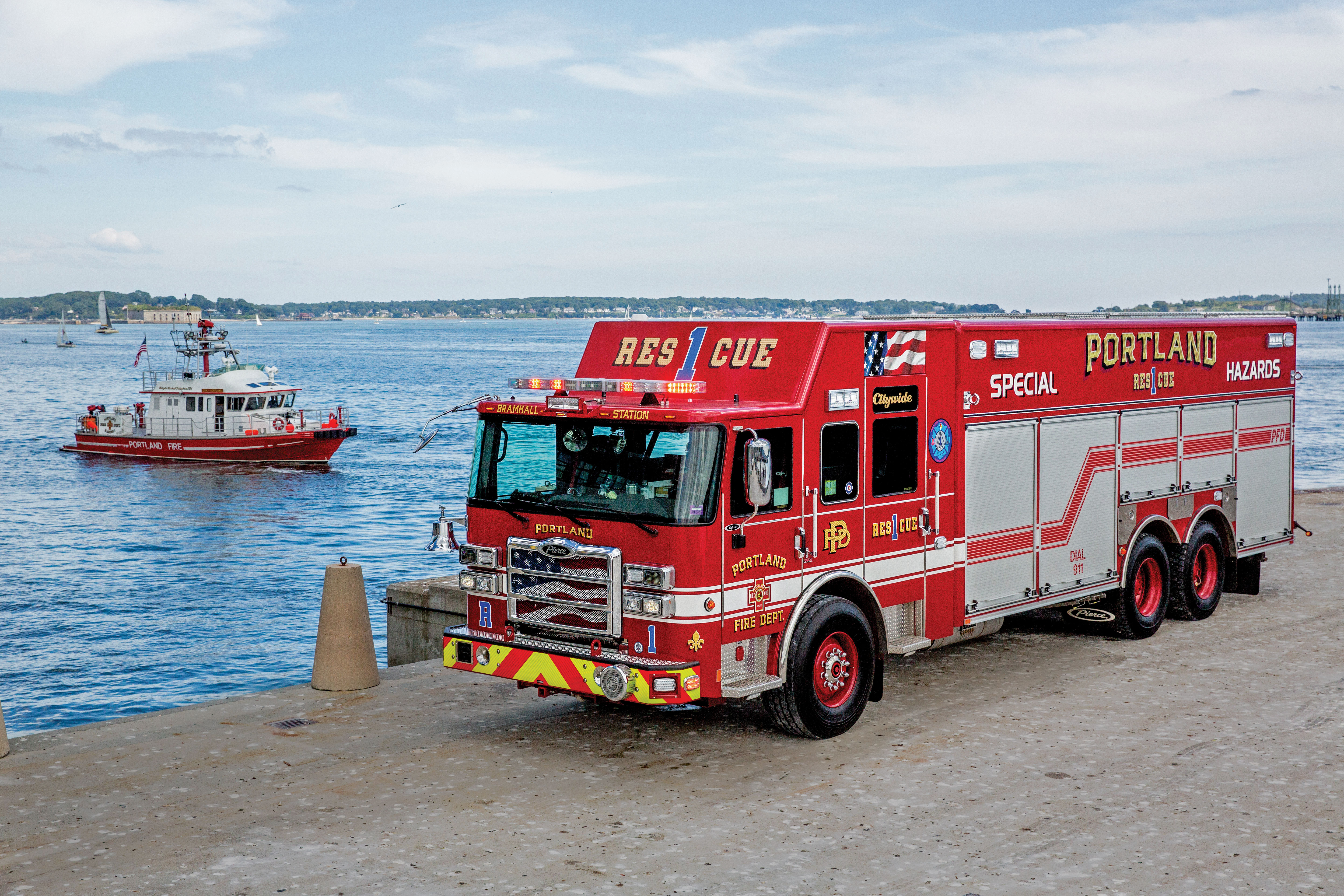 Enforcer Custom Chassis Combination Rescue Fire Truck