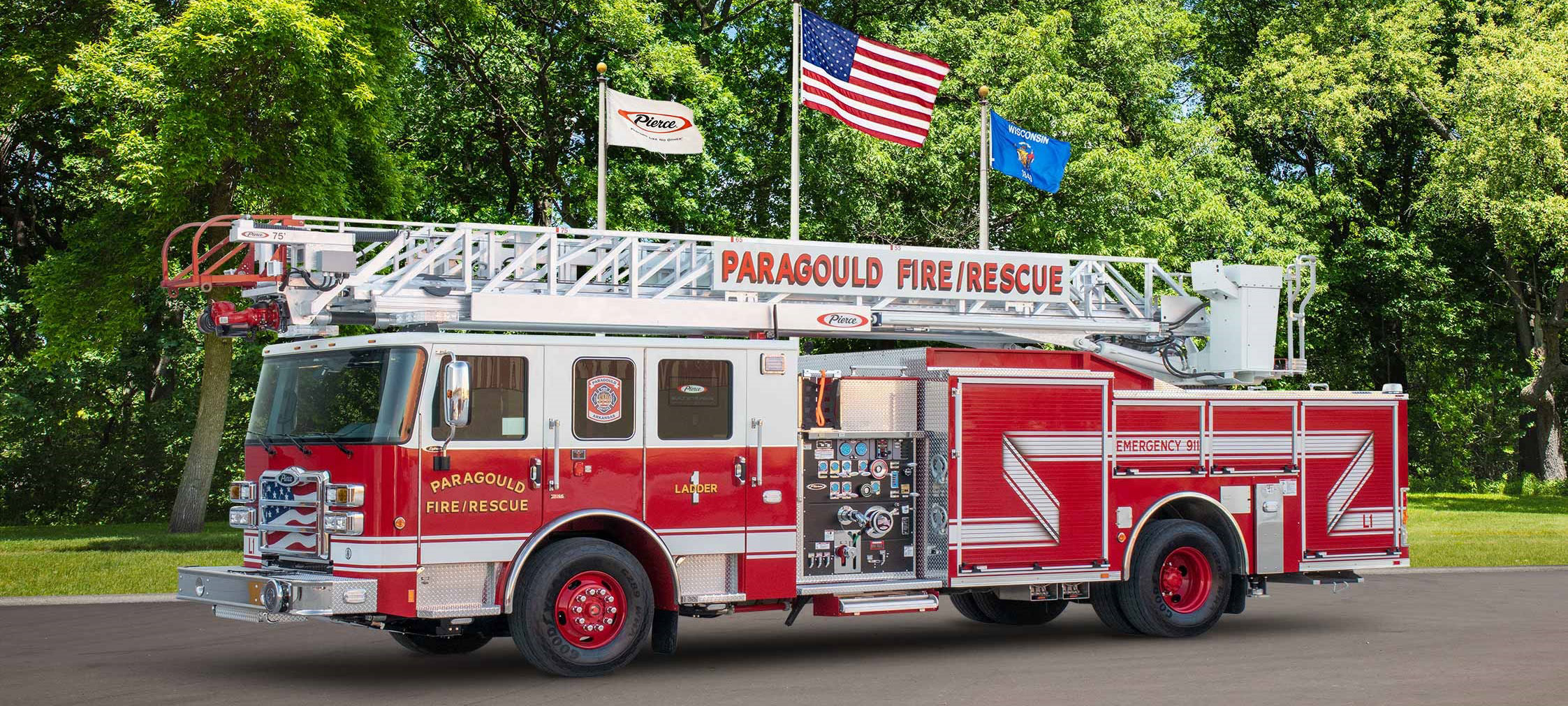 75' Heavy-Duty Steel Aerial Ladder