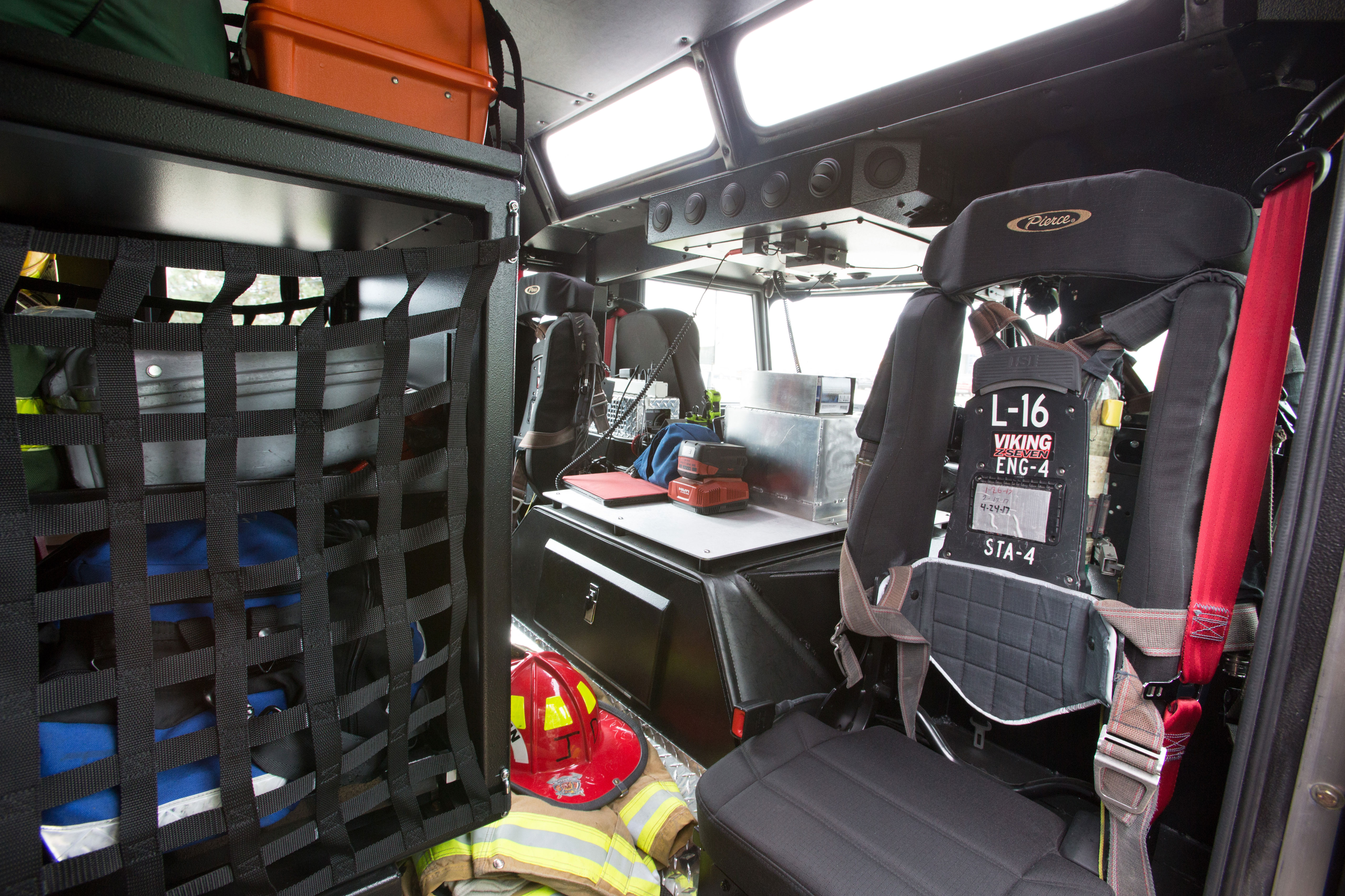 Pierce Arrow XT Custom Fire Truck Chassis Crew Cab Interior