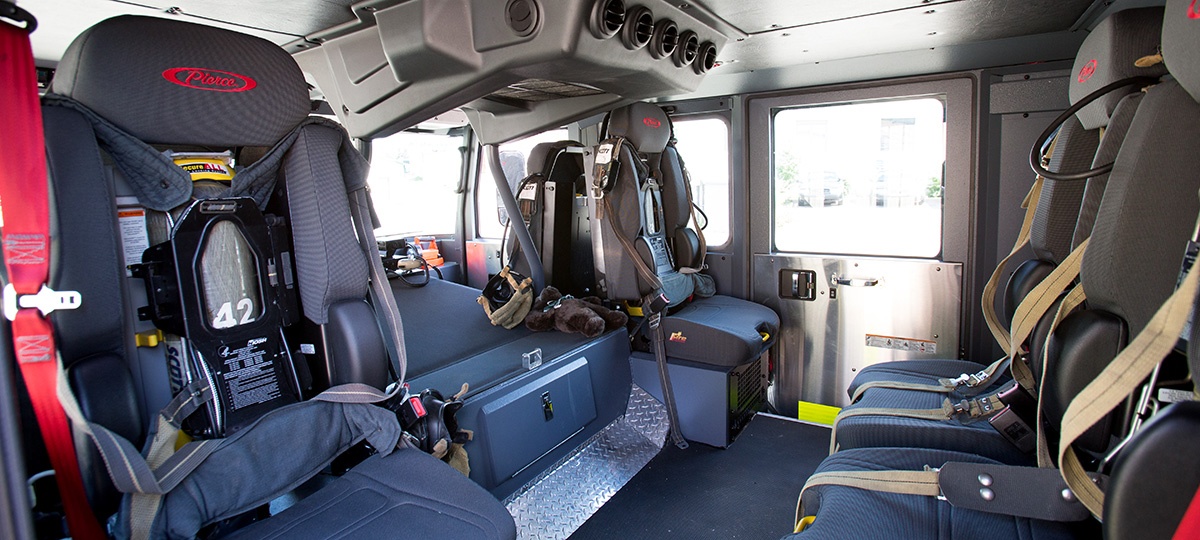 Malta and McConnelsville Fire Department Enforcer Ascendant Ladder Interior Cab