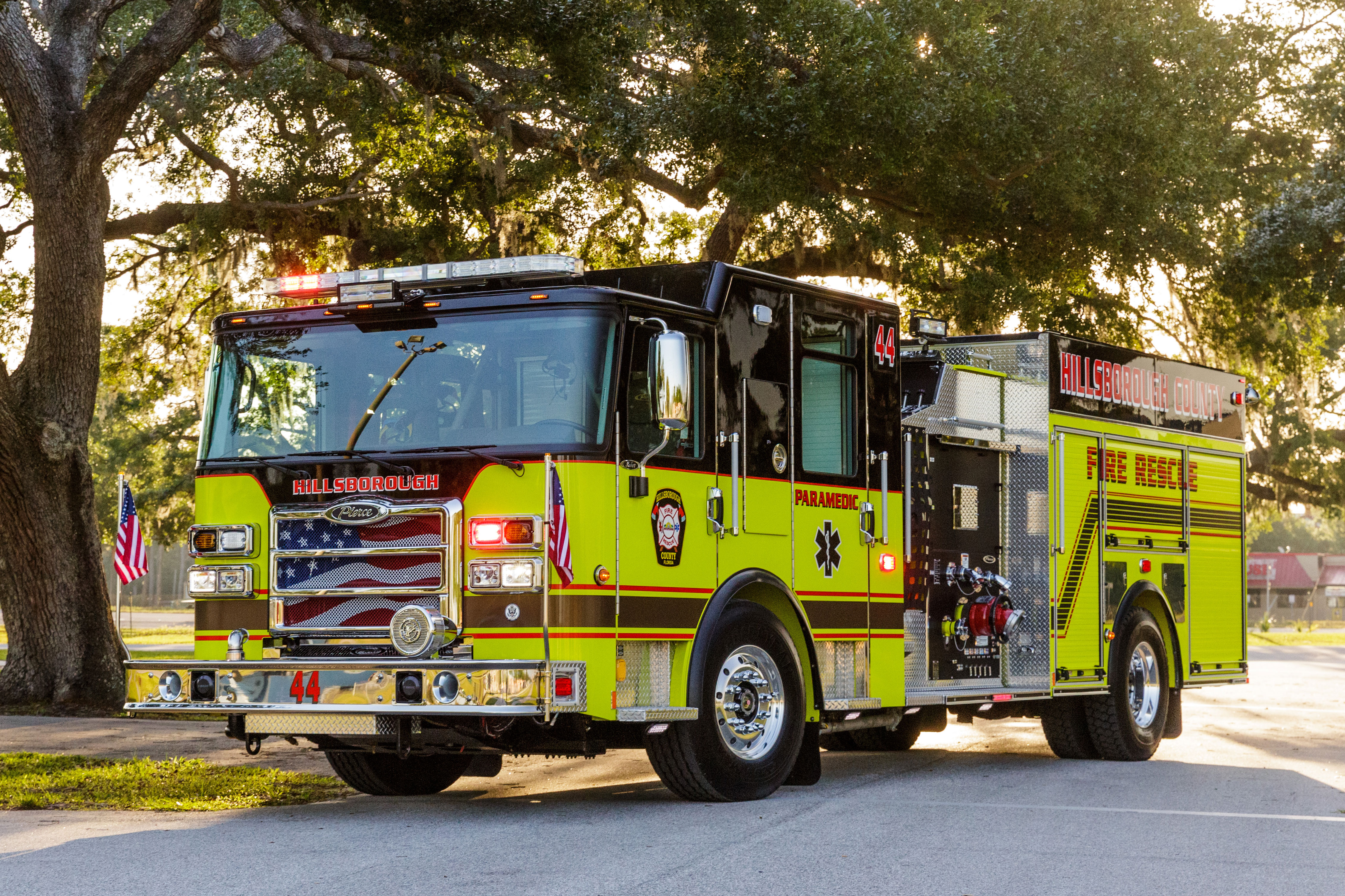 Hillsborough County Fire Rescue Saber Pumper Driver Side
