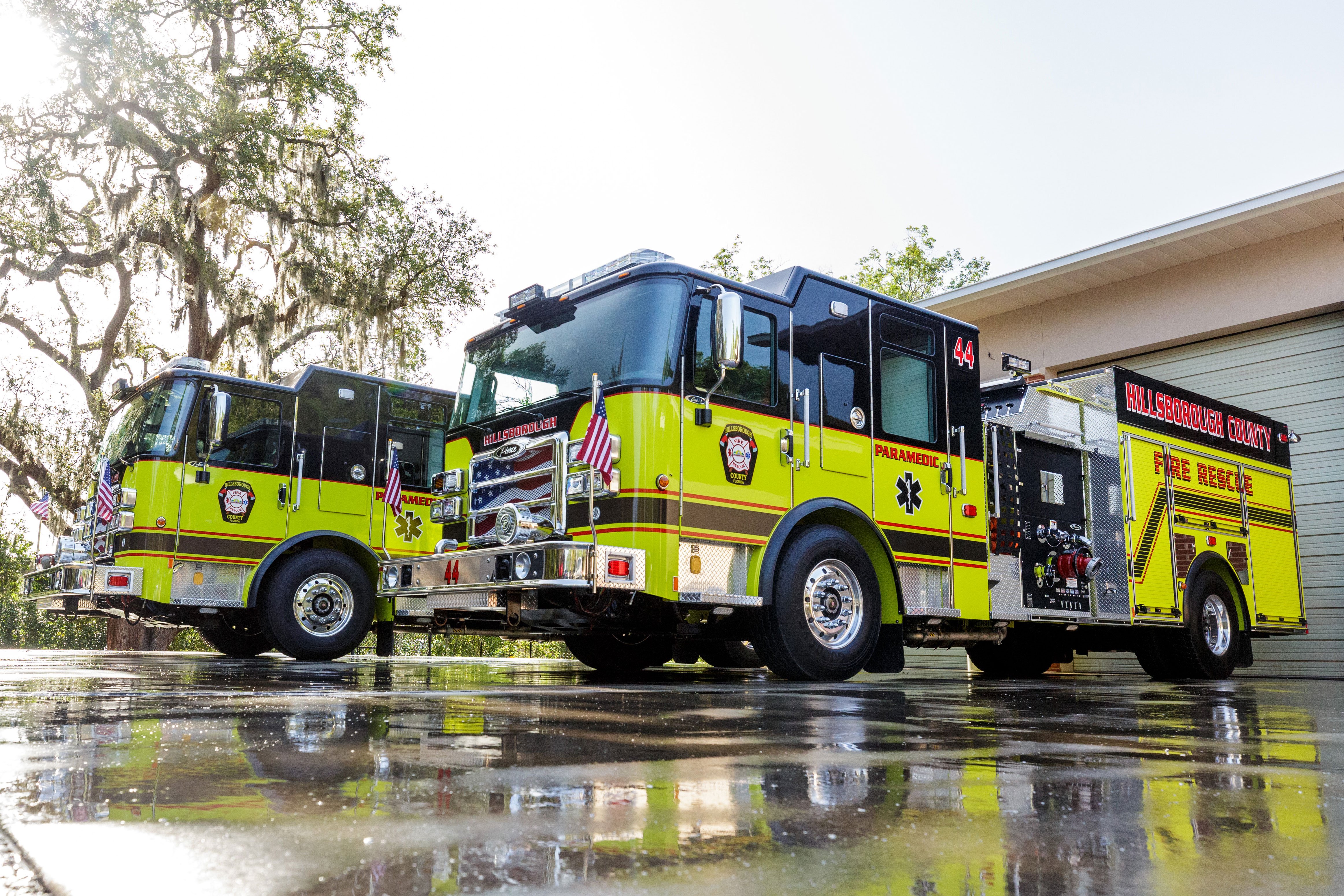 Hillsborough County Fire Rescue Saber Pumpers