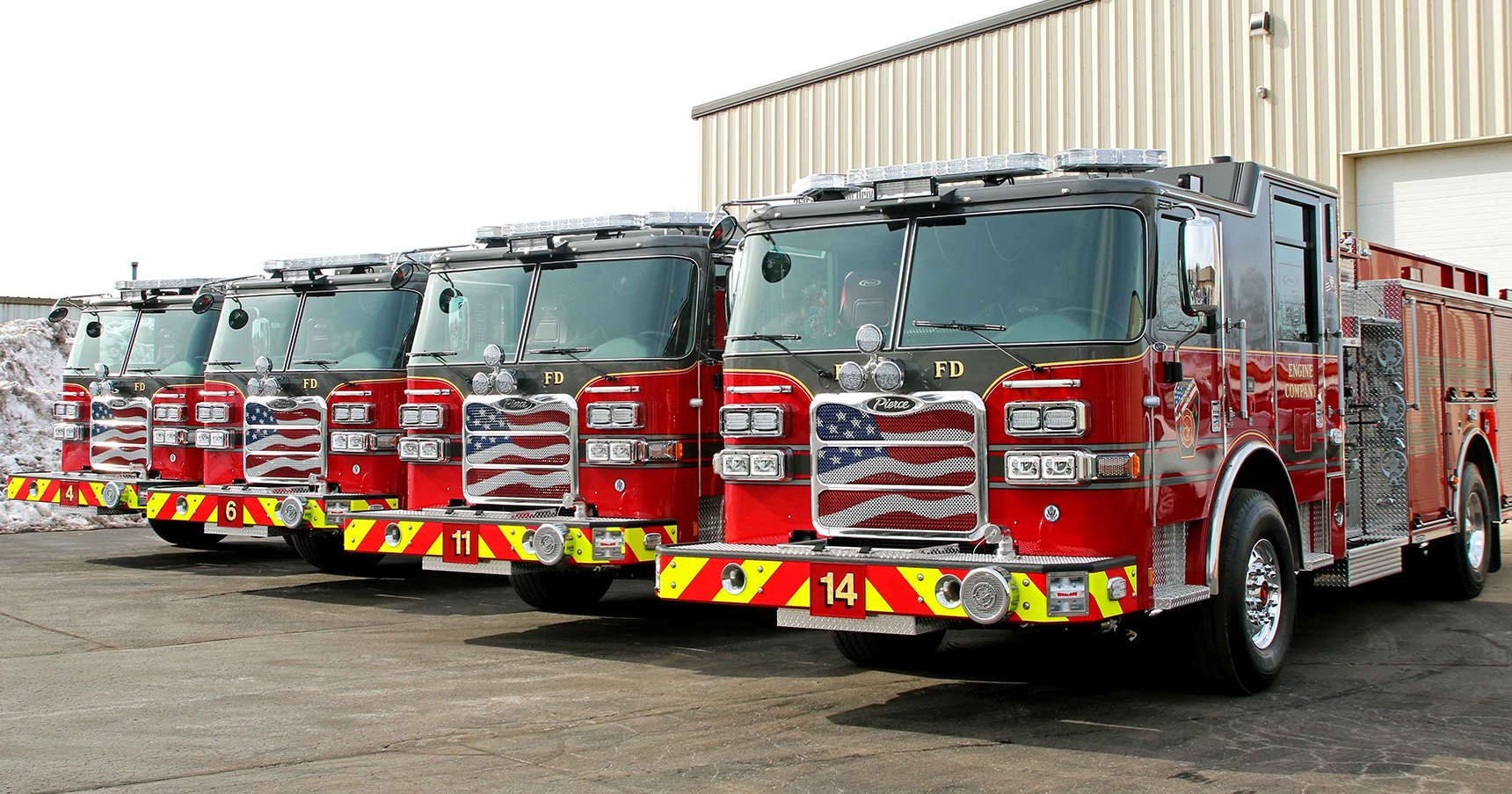 Company Two Fire Ladder Truck For Sale