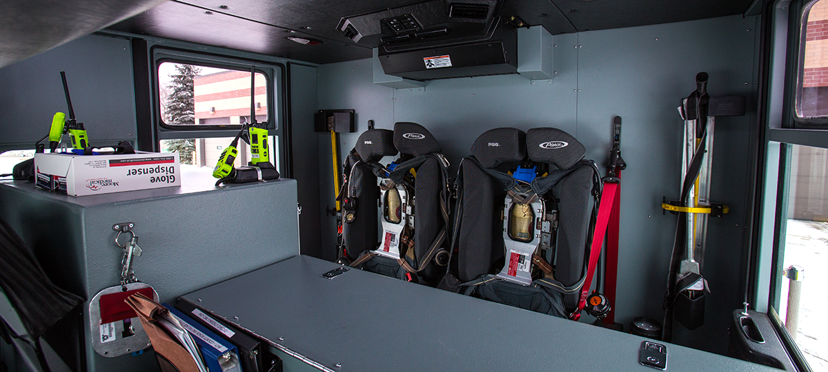 Fon Du Lac Fire Rescue Quantum PUC Pumper Cab Rear