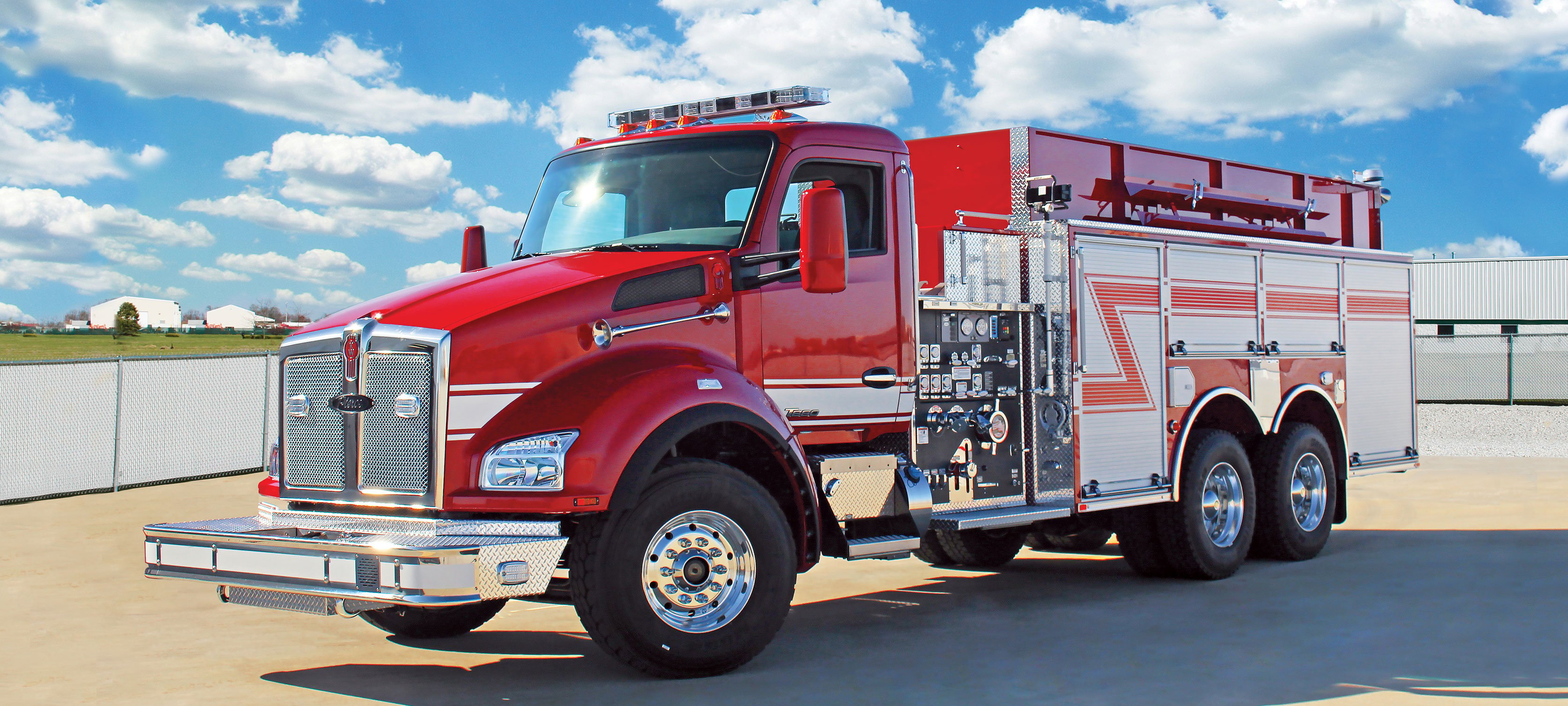 Pierce Kenworth Commercial Fire Truck Chassis