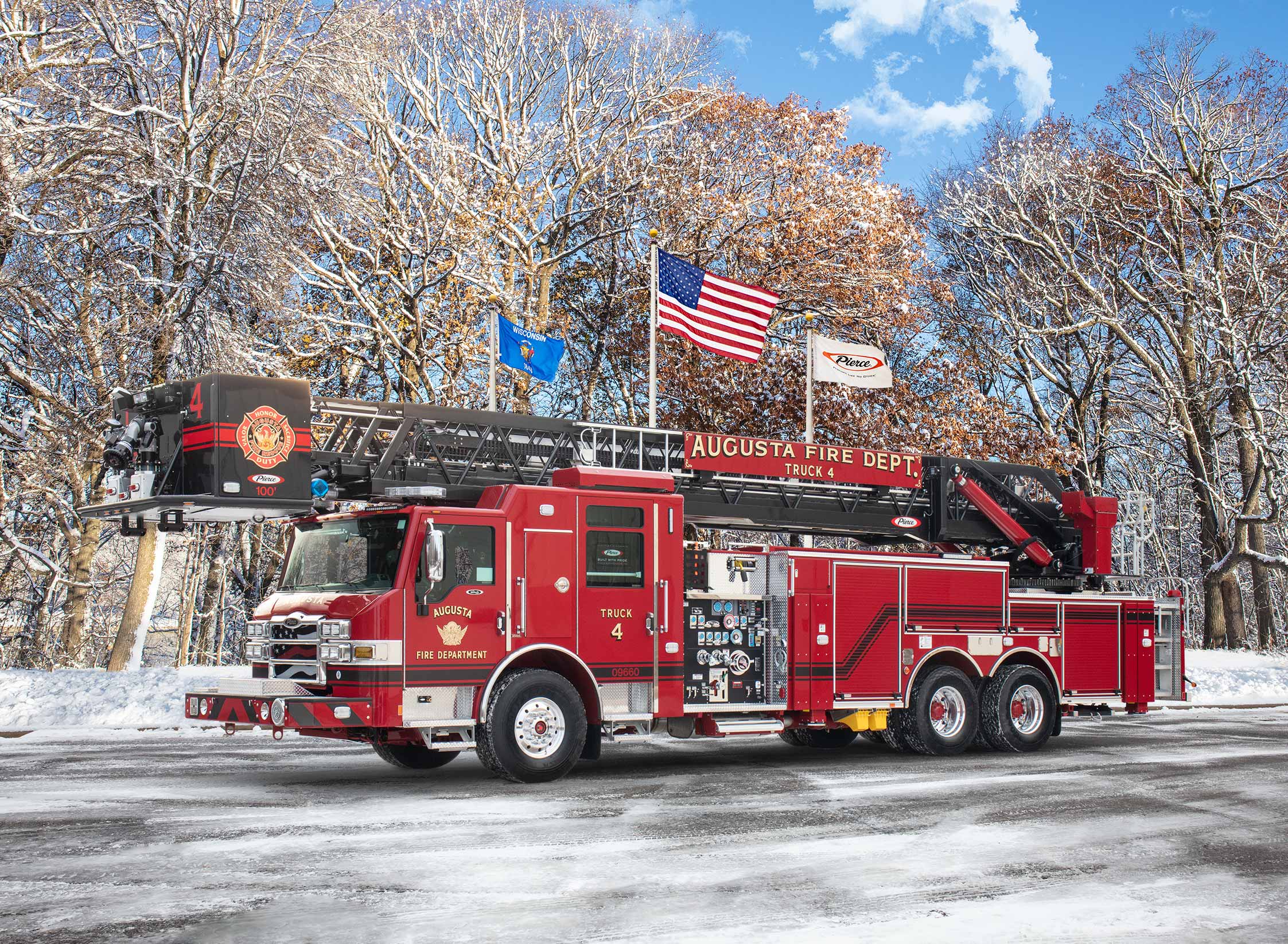 Augusta Fire - Aerial