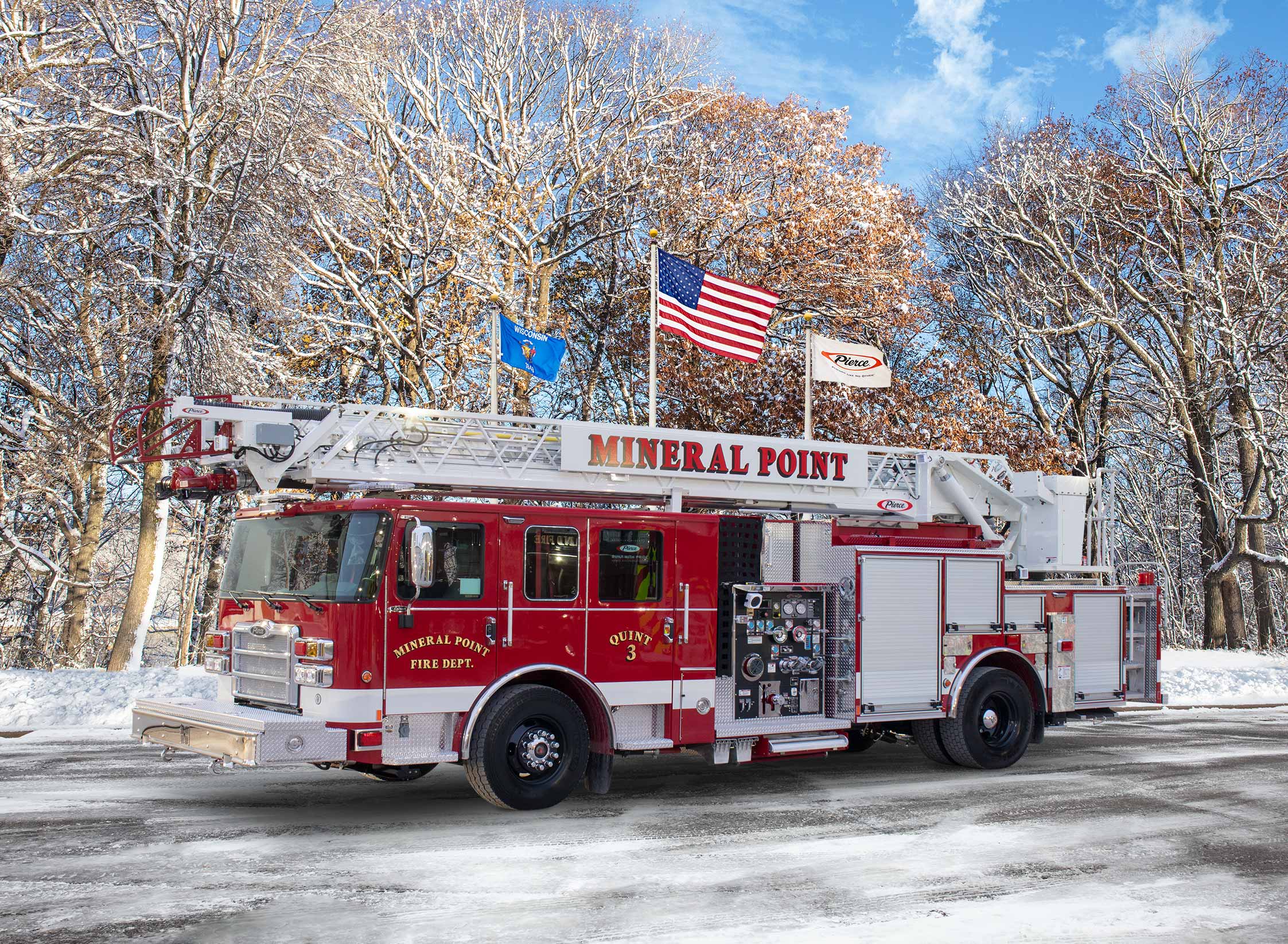 75' Heavy Duty Aerial Ladder Pierce Mfg