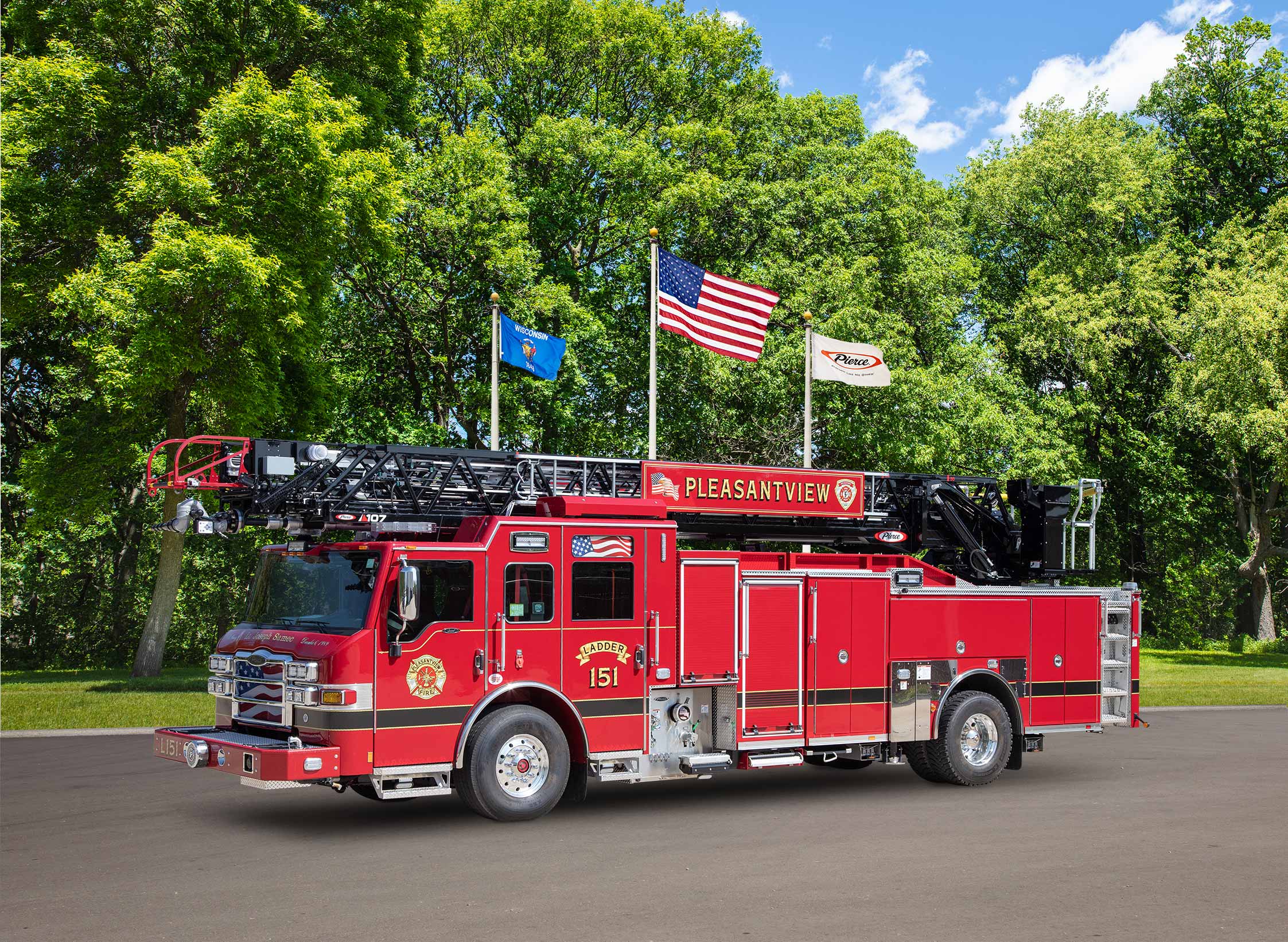 Pleasantview Fire Protection District - Aerial – Aerial | Pierce | LaGrange Highlands, Illinois