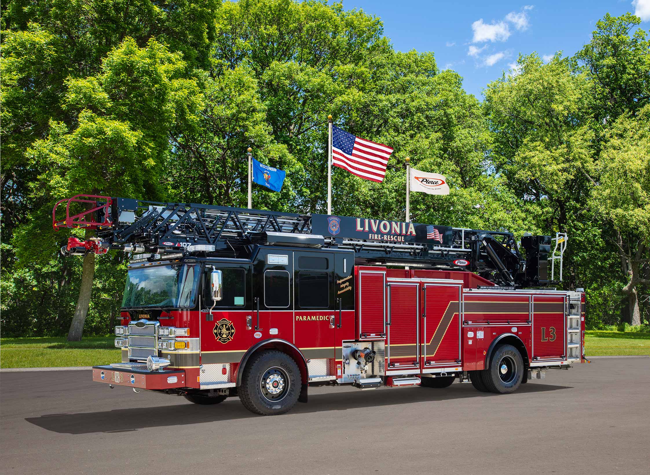 Livonia Fire & Rescue - Aerial