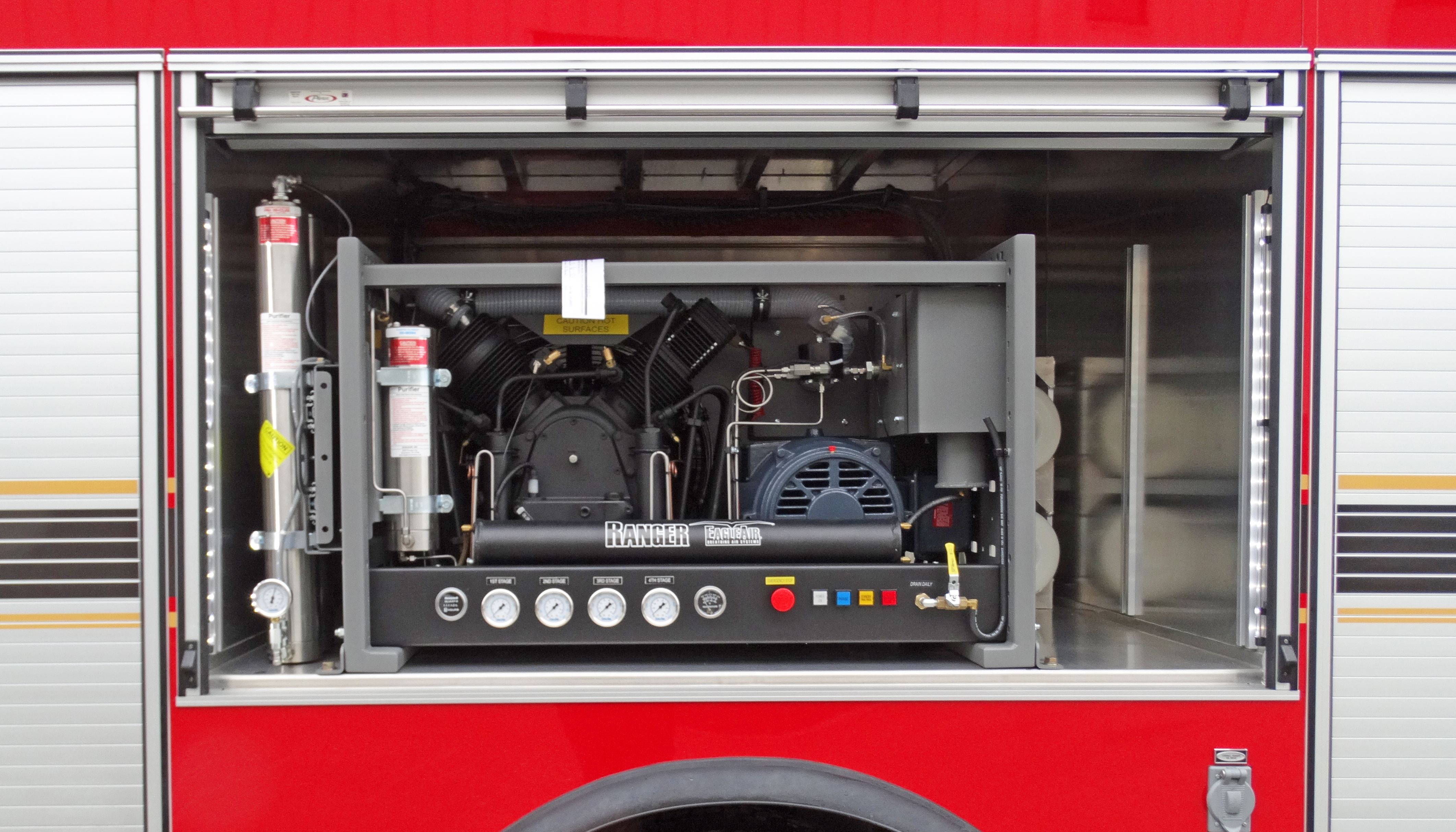 Pierce ENCORE Rescue Fire Truck Compartment