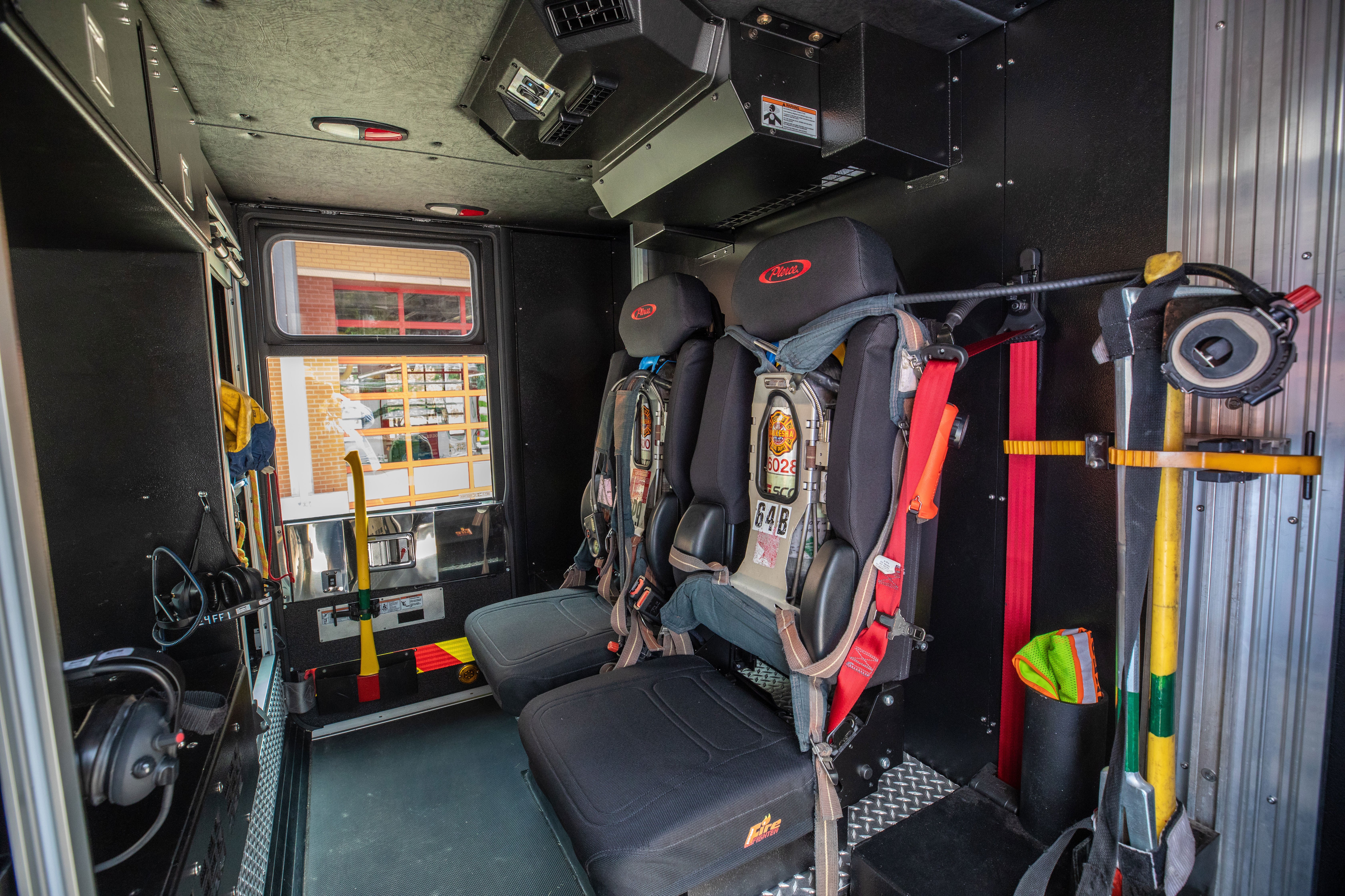 Pierce Quantum Custom Fire Truck Chassis Crew Cab Seating