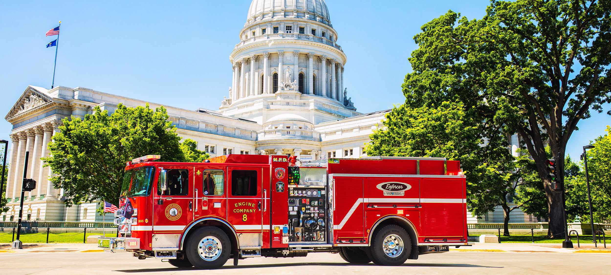 Electric Fire Truck for the City of Madison Wisconsin