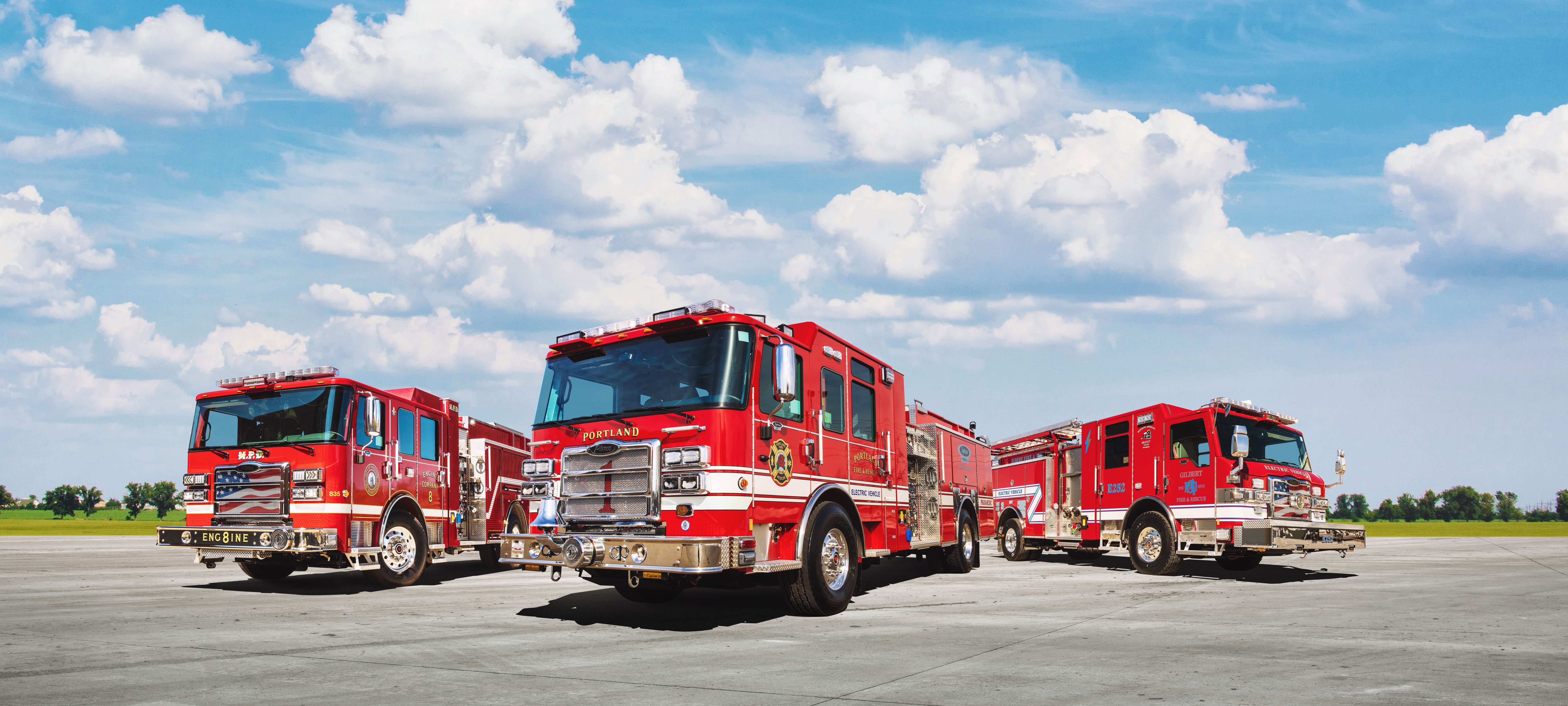 Pierce Volterra Platform of Electric Fire Trucks